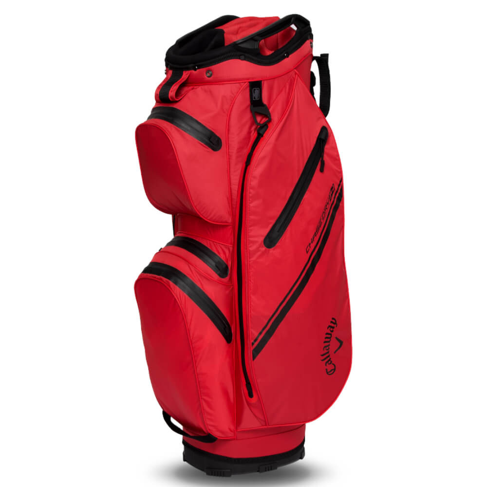Callaway Chase 14 Dry Waterproof Cart Bag 2025 Rood Zwart