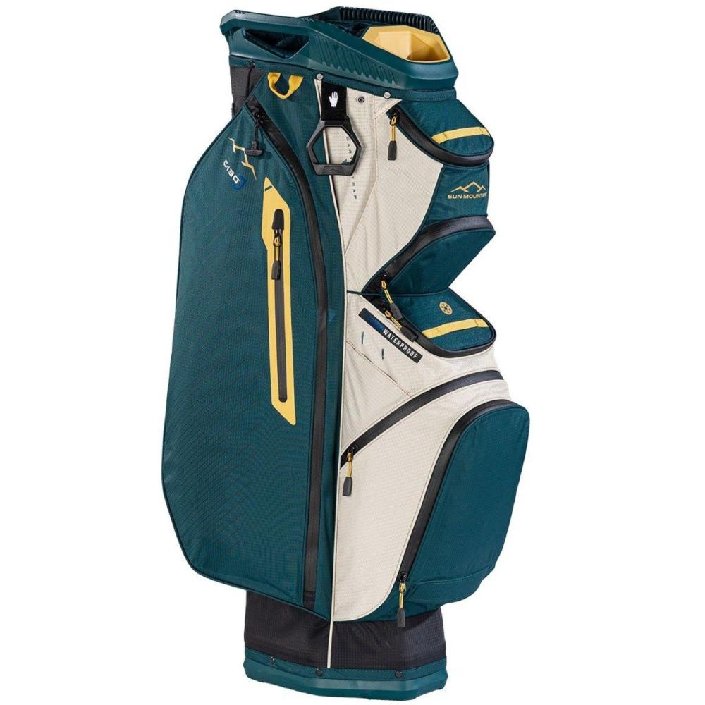 Sun Mountain C130 H2NO Waterproof Cart Bag Zwart Vijver Crème