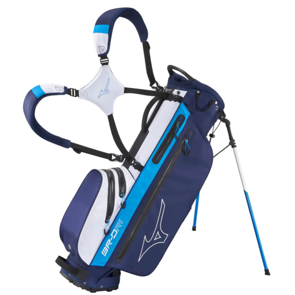 Mizuno BR-DRI Waterproof Stand Bag 2024 Navy Blue