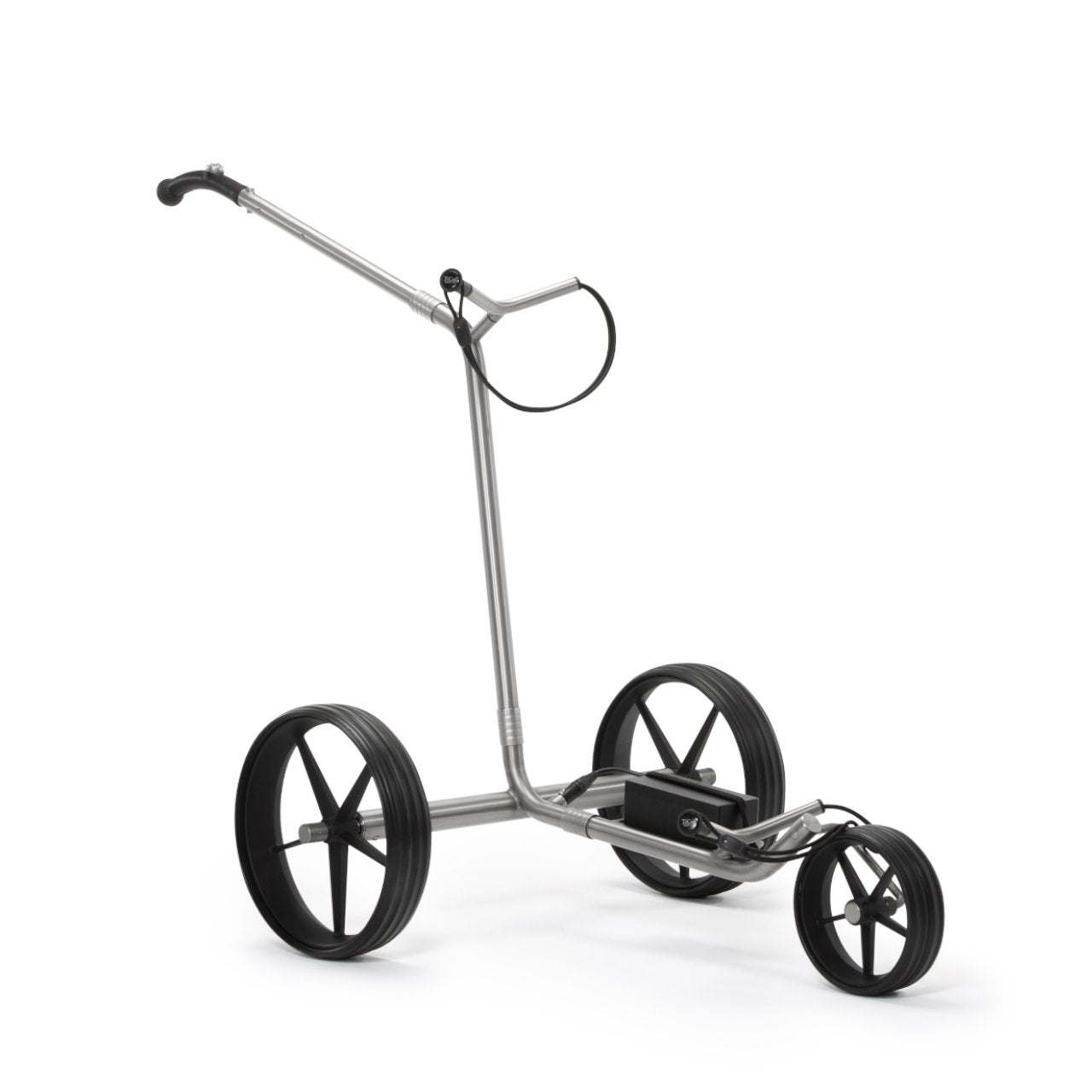 TiCad Goldfinger E-Trolley met GFK-wielen Mat Zwart knopbesturing