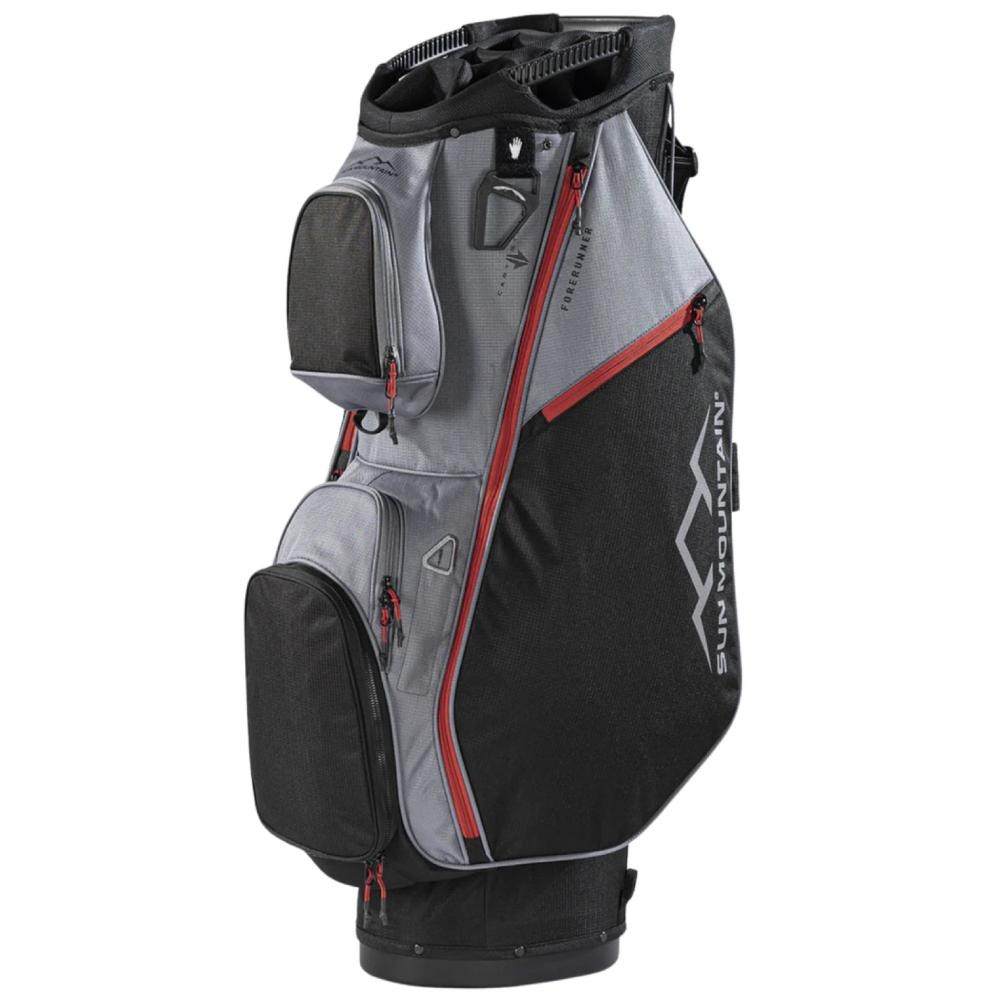 Sun Mountain Forerunner Cart Bag Zwart Nikkel Rood