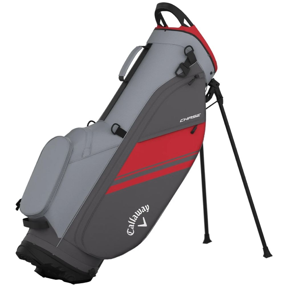 Callaway Chase 4 Stand Bag 2026 Steel Charcoal Red