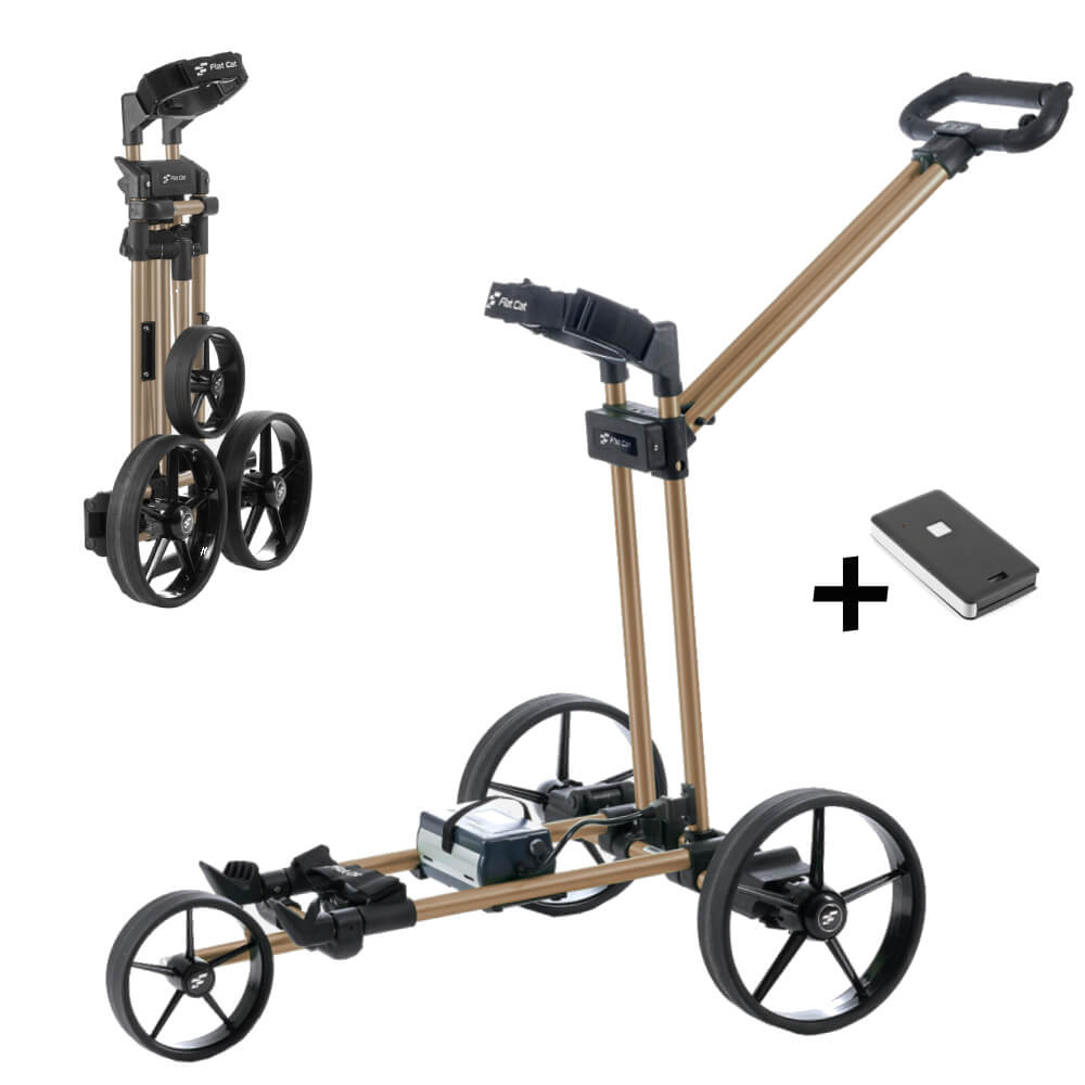 FlatCat Ahead Elektrische Golftrolley met Afstandsbediening - Brons