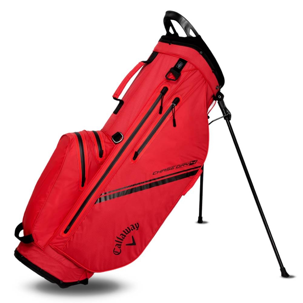 Callaway Chase Dry Waterproof Stand Bag 2025 - Rood Zwart